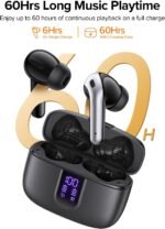 TAGRY Bluetooth Headphones True Wireless Earbuds 60H Playback LED Power Display Earphones with Wireless Charging Case IPX5 Waterproof in-Ear Ear buds with Mic for TV Smart Phone Laptop Computer Sports - Image 4
