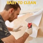 DIYSELF 1 Pack Razor Blade Scraper with 15 Extra Blades, Scraper Tool for Cleaning Window, Paint, Cooktop, Oven, Glass Stove Top Scraper, Razor Scraper with Buit-In Blade Storage - Image 3