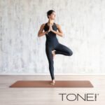 TONE Fitness Yoga Mat 1/4" Thick Non Slip Exercise & Pilates Mat for Home Workouts with Carrying Strap | Multiple Options - Image 5