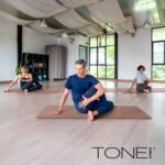 TONE Fitness Yoga Mat 1/4" Thick Non Slip Exercise & Pilates Mat for Home Workouts with Carrying Strap | Multiple Options - Image 6