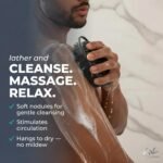 Avilana Premium Silicone Body Scrubber - 8 Years Trusted Since 2017 - SGS Certified Food Grade Dual Sided Bath Brush, Quick-Dry Exfoliating Loofah Alternative, Massage Brush Sensitive Skin Women Men - Image 5