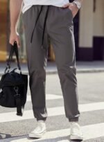 JMIERR Mens Casual Joggers Pants - Cotton Drawstring Chino Cargo Pants Hiking Outdoor Twill Track Jogging Sweatpants Pants - Image 7