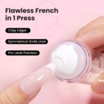 Beetles Nail Stamp 3Pcs Silicone French Tip Nail Stamp Kit with Replacement Nail Stamper Heads and Scrapers Soft Silicone Nail Printing Tool for Home Manicure Diy Nail Art Salon Gifts for Girls - Image 3