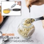 DILISS Magnetic Measuring Spoons Set, Dual Sided, Stainless Steel, Fits in Spice Jars, Set of 8 for Measuring Dry and Liquid Ingredients - Image 5