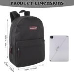 Trail maker Classic 17 inch Backpacks with Adjustable Padded Straps | School Backpacks for Girls, Boys (Black) - Image 5