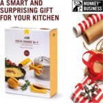 Monkey Business Silicone Kitchen Tools in Gift Box/ 4 Big Pasta Shaped Kitchen Gadgets/Farfalloni Pot Grips, Ravioli Spoon Rest, Conchiglie Lemon Squeezer and Penne Pan Grip/Pasta Grande No. 4 - Image 6