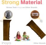 Inaya 12 Pack Furniture Anchors for Baby Proofing, Bookshelf Anchors to Wall, Dresser Wall Safety Anchor，Heavy-Duty Anti-Tip Furniture Straps for Cabinets, Closets, Bookshelf and TVs - Image 5