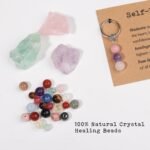 Natural Crystals Keychain Gift for New Beginnings, New Beginnings Gifts for Coworker Anxiety Relief Keychain for Women - Image 4