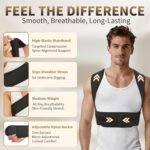 WNIEYO Posture Corrector for Women and Men Back Brace for Women Back Straightener for Effective Lower Back Pain Relief, Scoliosis, and Better Posture Support(L) - Image 4