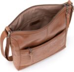 The Sak Womens Iris Crossbody in Leather Casual Purse With Adjustable Strap Zipper Pockets - Image 4