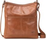 The Sak Womens Iris Crossbody in Leather Casual Purse With Adjustable Strap Zipper Pockets - Image 5