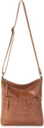 The Sak Womens Iris Crossbody in Leather Casual Purse With Adjustable Strap Zipper Pockets - Image 6