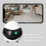 Enabot EBO SE FamilyBot Home Camera Robot: 1080P Movable Pet Camera Indoor, Battery-Operated, Auto-Recharge, Night Vision, 2-Way Talk, Local Storage, APP Control - Image 3