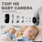 Baby Monitor with Camera and Audio – 720P Baby Camera No Wifi, 5 inch Screen,48 Hours Battery Life, Night Vision, Remote Pan& Tilt& Zoom，Two-Way Talk, Lullabies, Thermal Monitor, 1000ft Range - Image 3