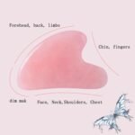 Gua Sha Jade Stone Gua Sha Massage Tool, Guasha Tool for Face and Body Skin Massage. Tools for SPA Acupuncture, Pink Stone for Body Face Neck and Eye, Skin Care Gift for Woman (Pink) - Image 5