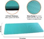 GYMENIST Thick Exercise Yoga Floor Mat Nbr 24 X 71 Inches, Great for Camping Cardio Workout Pilates Gymnastics - Image 3