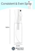 BeautifyBeauties Spray Bottle For Hair – Continuous Mister Spray Bottle for Hairstyling, Cleaning, Plants, Pets, Barbers, Salons, Essential Oil Scents (10.1 Ounce) - Image 5