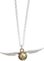 Harry Potter Official Jewelry Sterling Silver Golden Snitch Pendant Necklace - Image 3