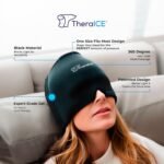 TheraICE Migraine Relief Cap, Soothing Headache Hat Ice Pack Mask, Face Cold Compress Cooling Gel Head Wrap Products for Tension, Stress & Hangover - Image 3