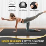 CAMBIVO Extra Wide Yoga Mat for Women and Men (72"/84"x 32"x 1/4") TPE Workout Mat, Non-slip Large Exercise Fitness Mat for Yoga, Pilates, Workout - Image 4