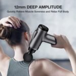 Massage Gun Deep Tissue, Handheld Electric Muscle Massager, High Intensity Percussion Massage Device for Pain Relief with 9 Attachments & 30 Speed(Grey) - Image 5