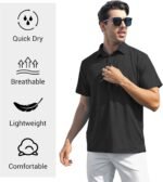 MLYENX 4/5 Pack Mens Polo Shirts Short Sleeve Quick Dry Moisture Wicking Casual Golf T Shirts for Men - Image 5