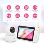 VTech VM924 No WiFi Remote Pan-Tilt-Zoom Video Baby Monitor - 5" LCD Screen, Up to 17Hrs Video/31Hrs Audio Battery, 1000ft Range, Night Vision, Soothing Sounds, Temperature Sensor - Image 4