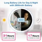 VTech VM924 No WiFi Remote Pan-Tilt-Zoom Video Baby Monitor - 5" LCD Screen, Up to 17Hrs Video/31Hrs Audio Battery, 1000ft Range, Night Vision, Soothing Sounds, Temperature Sensor - Image 5