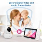 VTech VM924 No WiFi Remote Pan-Tilt-Zoom Video Baby Monitor - 5" LCD Screen, Up to 17Hrs Video/31Hrs Audio Battery, 1000ft Range, Night Vision, Soothing Sounds, Temperature Sensor - Image 6