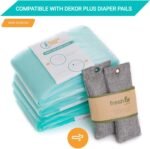 Jasclair Refill Bags Compatible with Dekor Plus Diaper Pail (4 Pack) | Odor-Locking Multi-Layer Liners | Light Baby Powder Scent | Leak-Resistant & Easy to Use | Not for Dekor Classic - Image 3