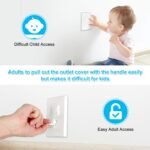 Mom's Choice Gold Awards Winner - Outlet Covers with Hidden Pull Handle Baby Proofing Plug Covers (45 Pack) 3-Prong Child Safety Socket Covers Electrical Outlet Protectors Kid Proof Outlet Cap - Image 3