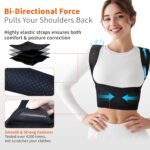 Posture Corrector for Men and Women, Instant Back Straightener, Adjustable Upper Back Brace, Invisible Shoulder Brace Hunchback Corrector for Slouching, Scoliosis, Neck Pain Relief (Medium) - Image 6