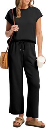 Sampeel Two Piece Sets for Women Summer Vacation Outfits Cap Sleeve Tops Lounge Matching Sets Clothing Beach Fashion Clothes - Image 4