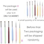 7PCS Nail Art Brushes, Nail Design Painting Brush Set with Nail Polish Brush, Nail Liner Brush, Nail Extension Gel Brush, Builder Nail Gel Brush, and Multi-Size Dotting Pens for DIY Nail Art - Image 9