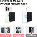 AHASTYLE Silicone Suction Phone Case Stand for iPhone 16/15/14/13/12 Series, Magnetic Suction Cup Phone Mount for iPhone MagSafe Phone Case, Mirror Shower Phone Holder, for TikTok Videos and Selfies - Image 3