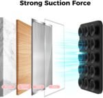 AHASTYLE Silicone Suction Phone Case Stand for iPhone 16/15/14/13/12 Series, Magnetic Suction Cup Phone Mount for iPhone MagSafe Phone Case, Mirror Shower Phone Holder, for TikTok Videos and Selfies - Image 6