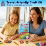 Easter Basket Stuffers - Bendable Wax Craft Sticks for Kids - Easter Crafts for Kids, Camping Essentials, Road Trip Activities, Travel Toys for Toddlers in Car & Airplane - 15 Colors, 300 Pcs - Image 4