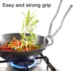 Stainless Steel Sansi/pakkad/Sandasi/pincer/chimta/Tongs/Utensil Holder with Handle Smart Kitchen Tool - Image 3