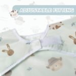 Little Dimsum Full Sleeved Feeding Bib 2 Pack,Baby & Toddler Waterproof Bib Apron,Food Protection Large Pocket Eating Smock 6-36 Months(Hat Bear&owl) - Image 5