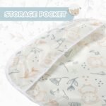 Little Dimsum Full Sleeved Feeding Bib 2 Pack,Baby & Toddler Waterproof Bib Apron,Food Protection Large Pocket Eating Smock 6-36 Months(Hat Bear&owl) - Image 9