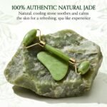 Jade Roller and Gua Sha Set for Face & Body – 4-Piece Authentic Jade Facial Roller Kit with Jade Eye Roller and Gua Sha Facial Tools for Sculpting,Puffiness Reduction, Lymphatic Drainage & Spa Massage - Image 7