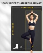 Extra Large Yoga Mat – 72"x48" or 78"x57", 1/4"–1/2" Thick Mat for Women & Men, TPE Non-Slip Pilates Mat for Home Gym, Yoga, Stretching, Meditation - Image 3
