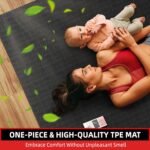 Extra Large Yoga Mat – 72"x48" or 78"x57", 1/4"–1/2" Thick Mat for Women & Men, TPE Non-Slip Pilates Mat for Home Gym, Yoga, Stretching, Meditation - Image 4