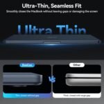 EooCoo Compatible with MacBook Air 13 inch Case 2026-2022 M4 M3 M2 A3240 A3113 A2681, 100% Match Official Color, Upgrade Matte, Dent & Scratch Protection Hard Shell for Mac Air 13.6 Case, Midnight - Image 6