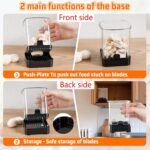 Fruit Slicer Cup for Strawberry, Banana, Hard-Boiled Egg - Detachable Cutter with Push Plate - Rapid & Safe Slicing Kitchen Gadget for Quick Meal Prep (Black) - Image 4