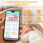 Smart Baby Monitor with SD Card,WiFi 1080P AI Cam with Phone App,2.8'' IPS Display,AI Face Tracking&Sound Detection,Auto Night Vision,2-Way Talk,Multi-User,Triple Security,1500ft Long Range - Image 5