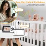 Smart Baby Monitor with SD Card,WiFi 1080P AI Cam with Phone App,2.8'' IPS Display,AI Face Tracking&Sound Detection,Auto Night Vision,2-Way Talk,Multi-User,Triple Security,1500ft Long Range - Image 8