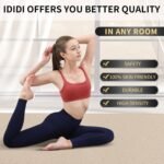 Large Yoga Mat (6'x 4') - Extra Long and Wide Workout Mat for Men and Women,Non-Slip POE 0.32''/0.4'' Thick Fitness Mat, Eco-Friendly, Thick Wide Exercise Mat for Home Workouts,Ideal for Yoga and Pilates. - Image 5