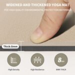 Large Yoga Mat (6'x 4') - Extra Long and Wide Workout Mat for Men and Women,Non-Slip POE 0.32''/0.4'' Thick Fitness Mat, Eco-Friendly, Thick Wide Exercise Mat for Home Workouts,Ideal for Yoga and Pilates. - Image 6