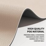 Large Yoga Mat (6'x 4') - Extra Long and Wide Workout Mat for Men and Women,Non-Slip POE 0.32''/0.4'' Thick Fitness Mat, Eco-Friendly, Thick Wide Exercise Mat for Home Workouts,Ideal for Yoga and Pilates. - Image 7